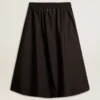Jupe évasée en nylon technique noir