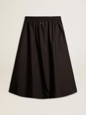 Jupe évasée en nylon technique noir