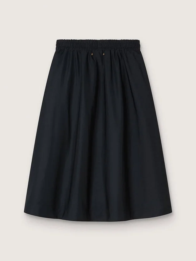 Jupe évasée en nylon technique noir