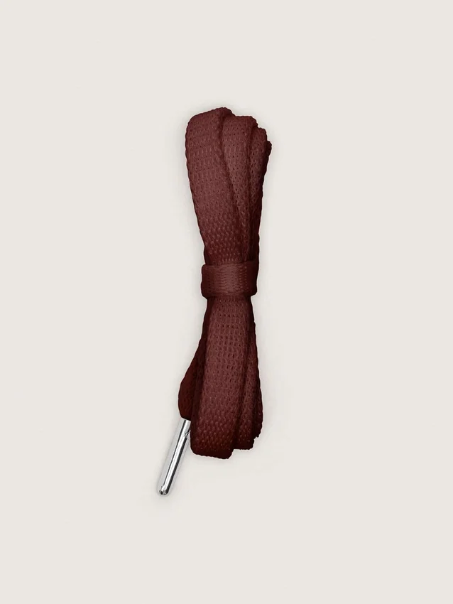 Lacets Burgundy LTD avec cœurs brodés et logo contrasté