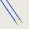 Lacets de randonnée bleu cobalt avec des détails gris et blancs