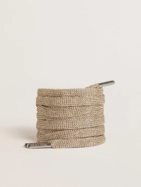 Lacets en lurex doré