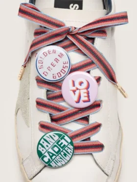 Lacets multicolores « Peaux » avec épingles