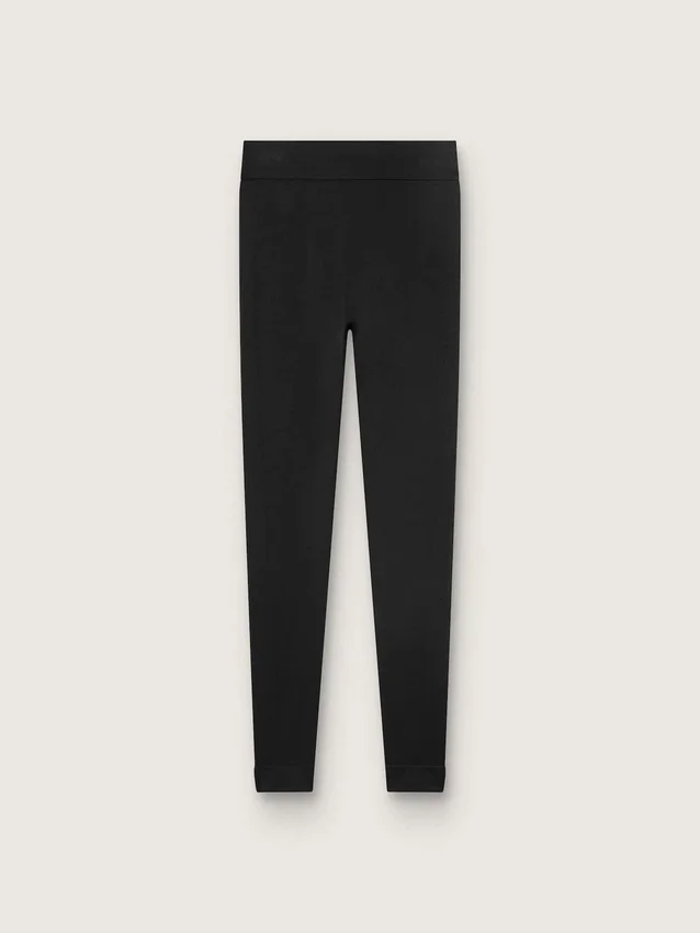 Leggings de sport noirs à taille haute pour femme