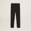 Leggings noirs pour filles avec des étoiles blanches sur les côtés