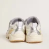 Lightstar Junior en cuir blanc et mesh avec étoile en cuir blanc