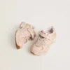 Lightstar Junior en cuir rose et mesh avec étoile en cuir rose