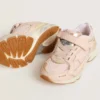 Lightstar Junior en cuir rose et mesh avec étoile en cuir rose