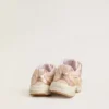 Lightstar Junior en cuir rose et mesh avec étoile en cuir rose