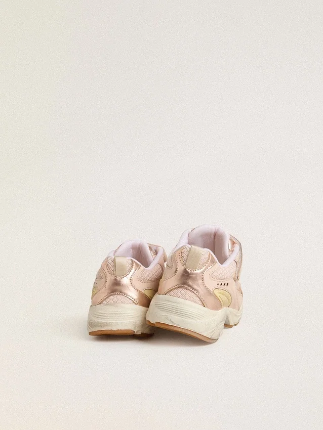 Lightstar Junior en cuir rose et mesh avec étoile en cuir rose
