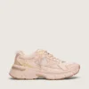 Lightstar pour femme avec tige en cuir rose et mesh et étoile rose