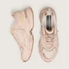 Lightstar pour femme avec tige en cuir rose et mesh et étoile rose