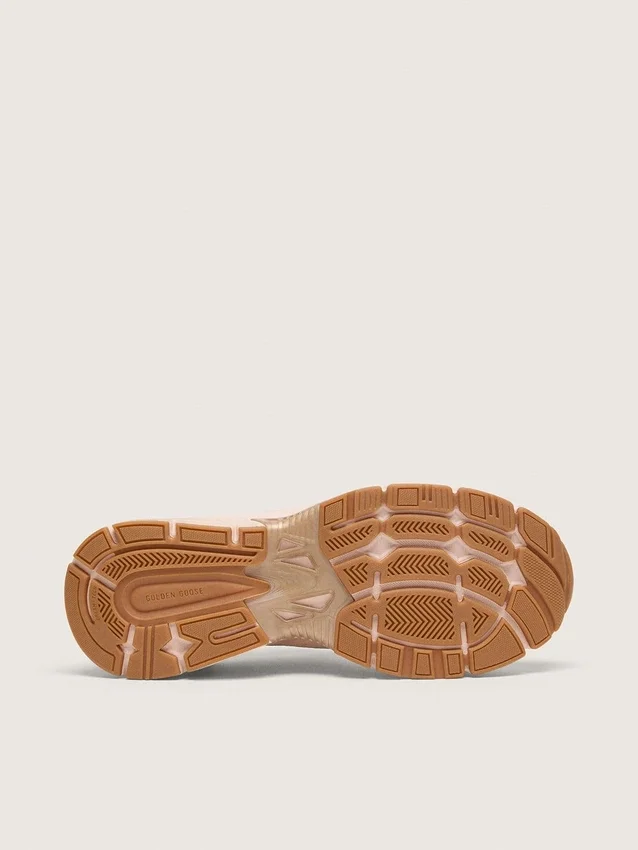 Lightstar pour femme avec tige en cuir rose et mesh et étoile rose