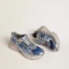 Lightstar pour femme en maille bleu clair avec étoile en TPU blanc et empiècements argentés d’origine biologique