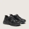 Lightstar pour homme avec tige en cuir noir et mesh et étoile noire