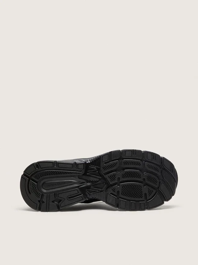 Lightstar pour homme avec tige en cuir noir et mesh et étoile noire