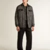 Lightstar pour homme en cuir blanc et maille noire avec étoile en TPU noir