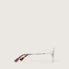 Lunettes de soleil aviateur Carter avec verres bleus et cristaux