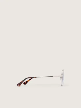 Lunettes de soleil aviateur Carter avec verres bleus et cristaux