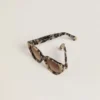 Lunettes de soleil carrées Jackie à motif écaille