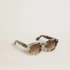 Lunettes de soleil de style Cameron avec motif écaille