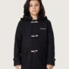 Manteau duffle-coat à capuche bleu foncé pour garçons