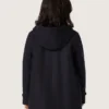 Manteau duffle-coat à capuche bleu foncé pour garçons