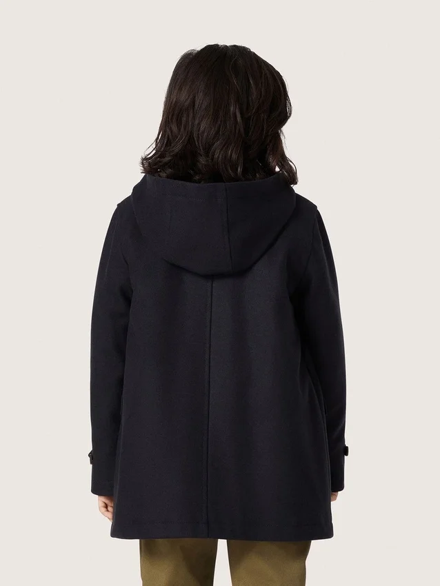 Manteau duffle-coat à capuche bleu foncé pour garçons