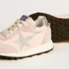Marathon Junior en nylon rose avec étoile imprimée et languette en cuir au talon