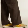 Marathon pour homme avec tige en nylon jaune et étoile orange