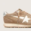 Marathon pour homme en daim tabac avec étoile blanche