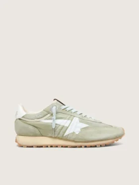 Marathon pour homme en nylon vert sauge avec étoile blanche