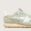 Marathon pour homme en nylon vert sauge avec étoile blanche