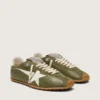 Marathon Speed pour femme en cuir vert olive avec étoile crème