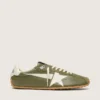 Marathon Speed pour homme en cuir vert olive avec étoile crème