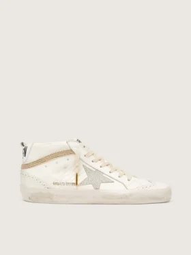 Mid Star avec étoile et languette au talon en daim ornées de cristaux Swarovski