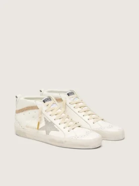 Mid Star avec étoile et languette au talon en daim ornées de cristaux Swarovski