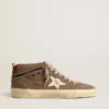 Mid Star en toile verte avec étoile en cuir et bande noire
