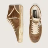 Mid Star LAB pour homme en daim couleur rouille avec étoile en cuir blanc