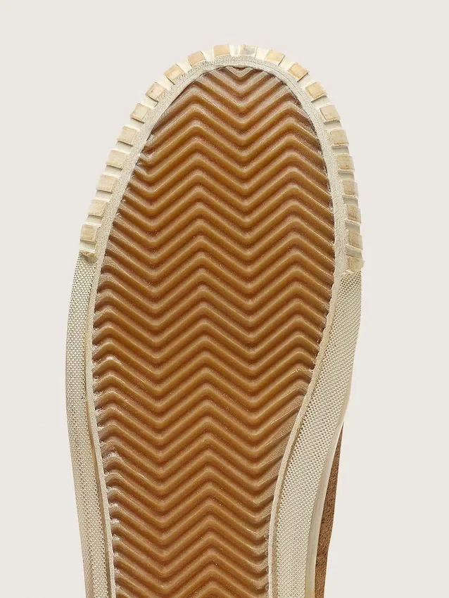 Mid Star LAB pour homme en daim couleur rouille avec étoile en cuir blanc