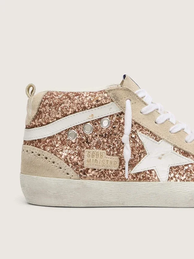 Mid Star pour femme avec paillettes roses
