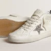 Mid Star pour femme avec étoile pailletée argentée et languette de talon laminée noire