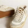 Mid Star pour homme avec empiècements en daim gris glacier et étoile blanche