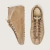 Mid Star Ski pour femme en daim caramel avec étoile en nubuck et languette de talon en daim
