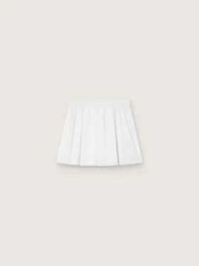 Mini-jupe de sport plissée blanche