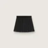 Mini-jupe de sport plissée noire