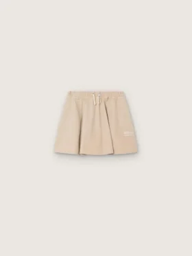 Mini-jupe Journey pour fille en gabardine de coton beige imprimée