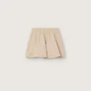 Mini-jupe Journey pour fille en gabardine de coton beige imprimée