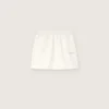 Mini-jupe Journey pour fille en molleton de coton blanc avec cristaux et broderies