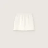 Mini-jupe Journey pour fille en molleton de coton blanc avec cristaux et broderies